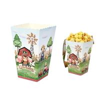 Caixa De Presente De Doces De Pipoca Com Animais De Fazenda Para Crianças, Recipiente Para