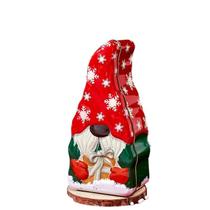 Caixa de presente de lata Christmas Gnome Santa Shape 20,5 x 9,5 x 7,5 cm
