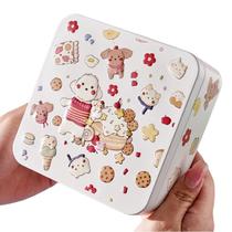 Caixa de presente de metal fofa para cães e gatos gravada 13,2x13,2x6cm Caixa de presente de metal fofa para cães e gatos gravada 13,2x13,2x6cm