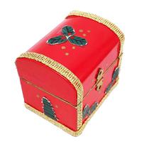 Caixa de presente de Natal de madeira em miniatura para móve