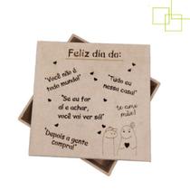 Caixa De Presente Dia Das Mães Frases Divertidas Em MDF
