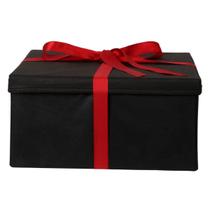 Caixa De Presente Embalagem Preta Luxuosa Versátil 28X15X28