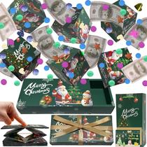 Caixa de presente Explosion JINSTABAG Christmas Surprise com confete