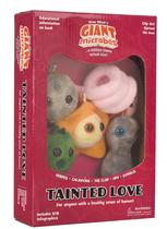 Caixa de presente GiantMicrobes Tainted Love STDs com chaveiros