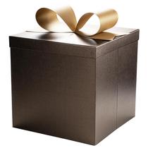 Caixa de presente LaRibbons Dobrável Marrom 25x25x25 cm Grande Caixa de presente LaRibbons Dobrável Marrom 25x25x25 cm Grande