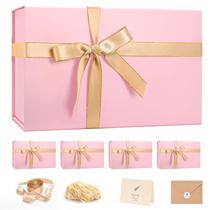 Caixa de presente LIFELUM Large Rosa 35x21,5x11,5 cm com tampa de Natal