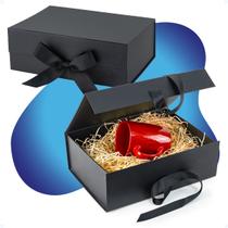 Caixa De Presente Média Rígida 20x18x8cm C/ Laço Ímã Premium