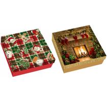 Caixa de Presente Natal - 27cm x 9cm