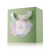 Caixa de Presente Natura Mamãe e Bebê Verde 15x14x8cm Caixa de Presente Natura Mamãe e Bebê Verde 15x14x8cm