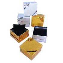 Caixa de Presente Para Relógio Laço com Faixa 9x9 cm kit Com 6 unidades