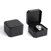 Caixa De Presente Para Relógio Masculino Em Couro PU Com Almofada, Organizador De Exibição Para