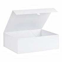 Caixa de presente PLINJOY extra grande branca 42x36x14cm com tampa magnética