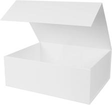 Caixa de presente RayofSun 35x23x11cm com fecho magnético branca