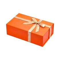 Caixa De Presente Retangular Dobrável Com Fecho Magnético Preto Para Casamento E Proposta De