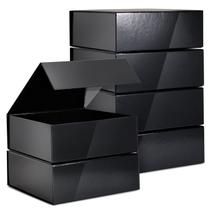 Caixa de presente Stockroom Plus Groomsmen Proposal, pacote com 6 unidades pretas Caixa de presente Stockroom Plus Groomsmen Proposal, pacote com 6 unidades pretas