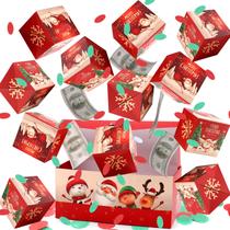 Caixa de presente surpresa de Natal BABORUI com confetes