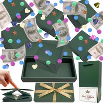 Caixa de presente surpresa Explosion JINSTABAG for Money (verde)