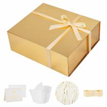 Caixa de presente UeRing Extra Large Gold 43x37x15 cm com acessórios