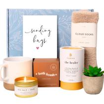 Caixa de presente Unboxme Luxe Self Care para mulheres com cartão de abraços