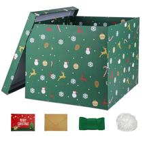 Caixa de presente YINUOYOUJIA 30x30x25cm Verde Natal