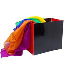 Caixa de produção de seda mágica Colorful Scarf Illusion 79g Caixa de produção de seda mágica Colorful Scarf Illusion 79g