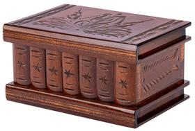 Caixa de quebra-cabeça Caixa secreta de madeira Vxacen com compartimento oculto