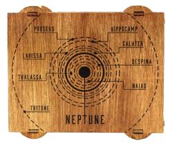 Caixa de Quebra-Cabeça de Madeira Neptune - Puzzle Lógico com Dificuldade 5/6