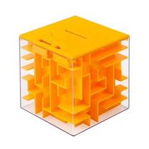 Caixa de quebra-cabeça Money Maze Twister.ck Porta-dinheiro laranja