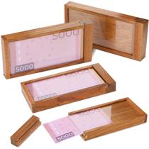 Caixa de Quebra-Cabeça Yilloog Money for Cash - Cofre com Porta-Moedas (Pacote com 4)