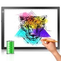 Caixa de rastreamento de luz LitEnergy recarregável tamanho A4 preta