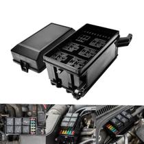 Caixa De Relé De 12 Slots Com 6 Relés E 6 Fusíveis, Bloco De Suporte Com 41 Pinos, Uso Universal Caixa De Relé De 12 Slots Com 6 Relés E 6 Fusíveis, Bloco De Suporte Com 41 Pinos, Uso Universal