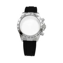 Caixa De Relógio De Aço Inoxidável Sólido De 39mm Prata Dourada Com Pulseira Para Relógios