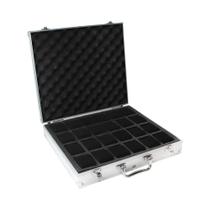 Caixa De Relógio De Luxo Premium Com 24 Compartimentos Em Liga De Alumínio Para Armazenamento E