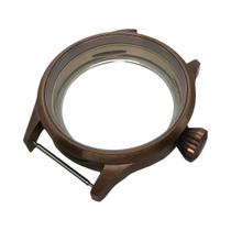 Caixa De Relógio Em Aço Inoxidável 43mm Com Vidro De Safira Movimento ETA6497/6498 ST3600/3620 Preto Caixa De Relógio Em Aço Inoxidável 43mm Com Vidro De Safira Movimento ETA6497/6498 ST3600/3620 Preto