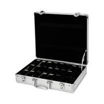 Caixa De Relógio Metálica De Alumínio Com 6/12/24 Posições, Resistente a Quebras, Estojo Sólido Para