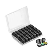 Caixa De Remédios Portátil De 7 Dias Com 3 Compartimentos Organizador De Medicamentos Para