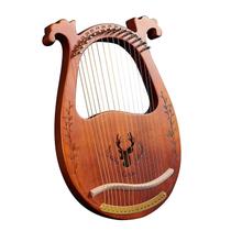 Caixa de ressonância de madeira Lyre Harp Wokex de 16 cordas com fio de afinação