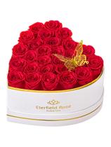 Caixa de Rosas Preservadas Eterfield 27 Corações Vermelhos Caixa de Rosas Preservadas Eterfield 27 Corações Vermelhos