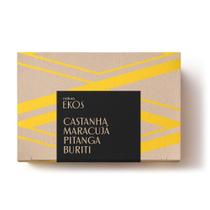 Caixa de Sabonete Ekos Natura Cremoso Esfoliante e Refrescante Lançamento com 4 un de 100g