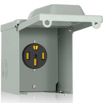 Caixa de saída RV PAULINN 50 Amp Nema 14-50R 125/250V com tampa Caixa de saída RV PAULINN 50 Amp Nema 14-50R 125/250V com tampa