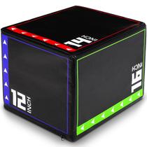 Caixa de salto pliométrica FAHKNS 3 em 1 de espuma antiderrapante de PVC