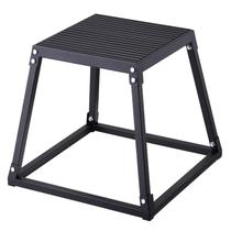 Caixa de salto pliométrica VEVOR 45 cm em aço antiderrapante preta Caixa de salto pliométrica VEVOR 45 cm em aço antiderrapante preta