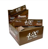 Caixa De Seda 4:20 Free Time Brown King Size