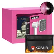 Caixa de segurança KOFAIR Safe (6L) com bolsa à prova de fogo, digital e fechadura com chave
