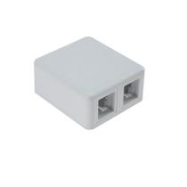 Caixa de Sobrepor 2 Saidas Para Keystone Rj45 Rj11 Caixa de Sobrepor 2 Saidas Para Keystone Rj45 Rj11