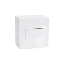 Caixa de Sobrepor 75x75 com Interruptor Simples MarGirius Sleek 10A Branca