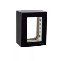 Caixa de Sobrepor 75x95 3 Postos Sistema X Ebony Margirius 21212 Caixa de Sobrepor 75x95 3 Postos Sistema X Ebony Margirius 21212