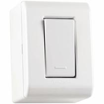 Caixa de Sobrepor com 1 Interruptor Simples 10 A 250 V - Tramontina LizFlex Branca Caixa de Sobrepor com 1 Interruptor Simples 10 A 250 V - Tramontina LizFlex Branca