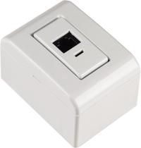 Caixa de Sobrepor com 1 Tomada RJ45 Cat.6 Tramontina LizFlex Branca Caixa de Sobrepor com 1 Tomada RJ45 Cat.6 Tramontina LizFlex Branca