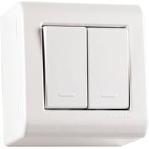 Caixa De Sobrepor Com 2 Interruptores Simples 10 A 250 V Tramontina Lizflex Branca Tramontina Caixa De Sobrepor Com 2 Interruptores Simples 10 A 250 V Tramontina Lizflex Branca Tramontina